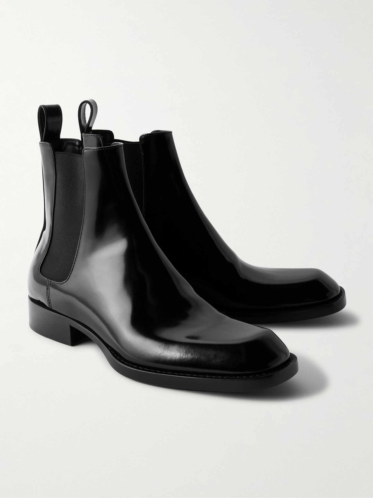 Vadim Polished-Leather Chelsea Boots Black - 4