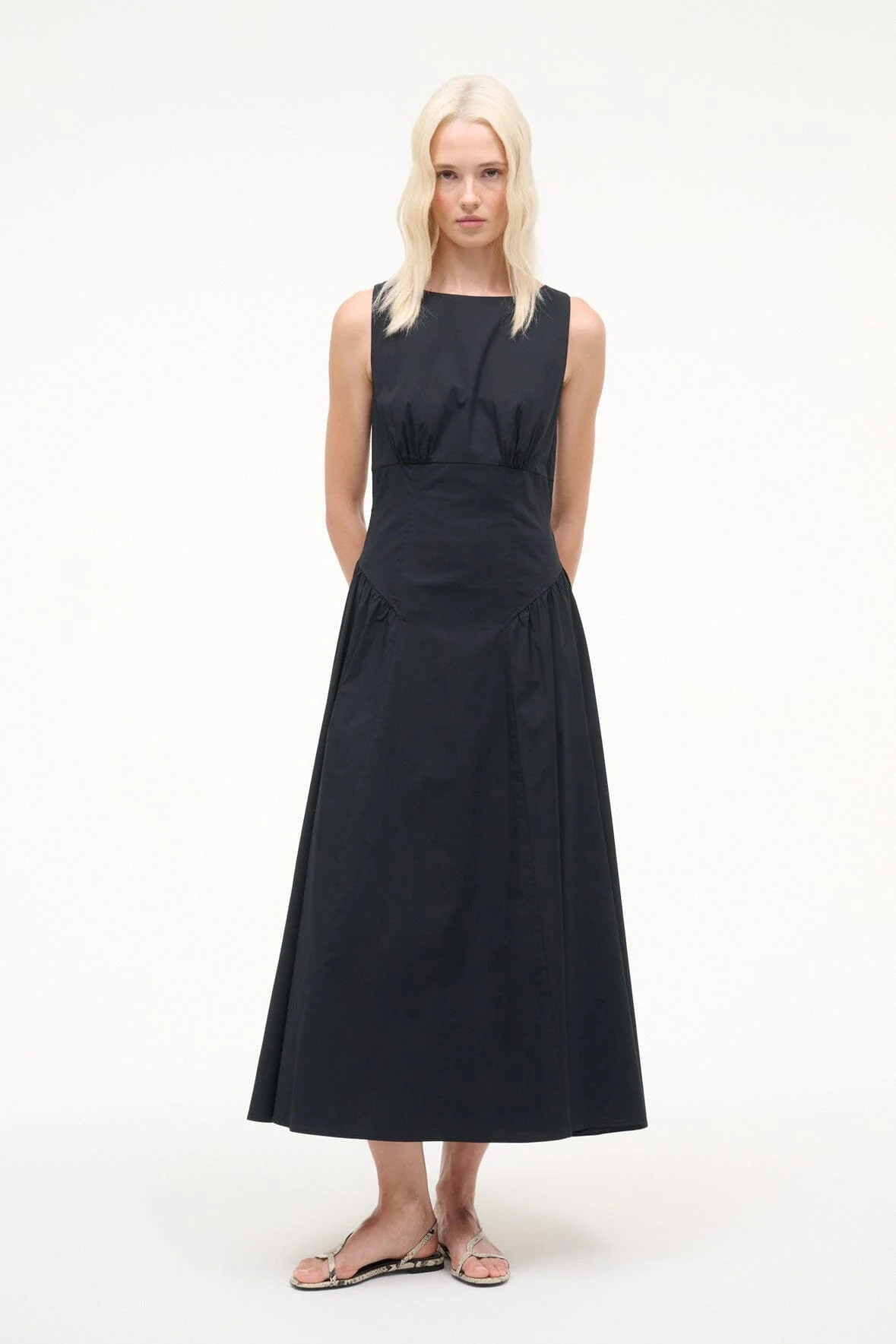 STAUD GWEN DRESS BLACK - 1