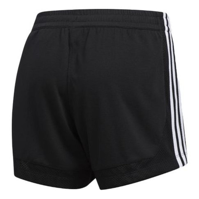 adidas (WMNS) adidas 3-Stripes 5-Inch Mesh Shorts 'Black White' EB3894 outlook
