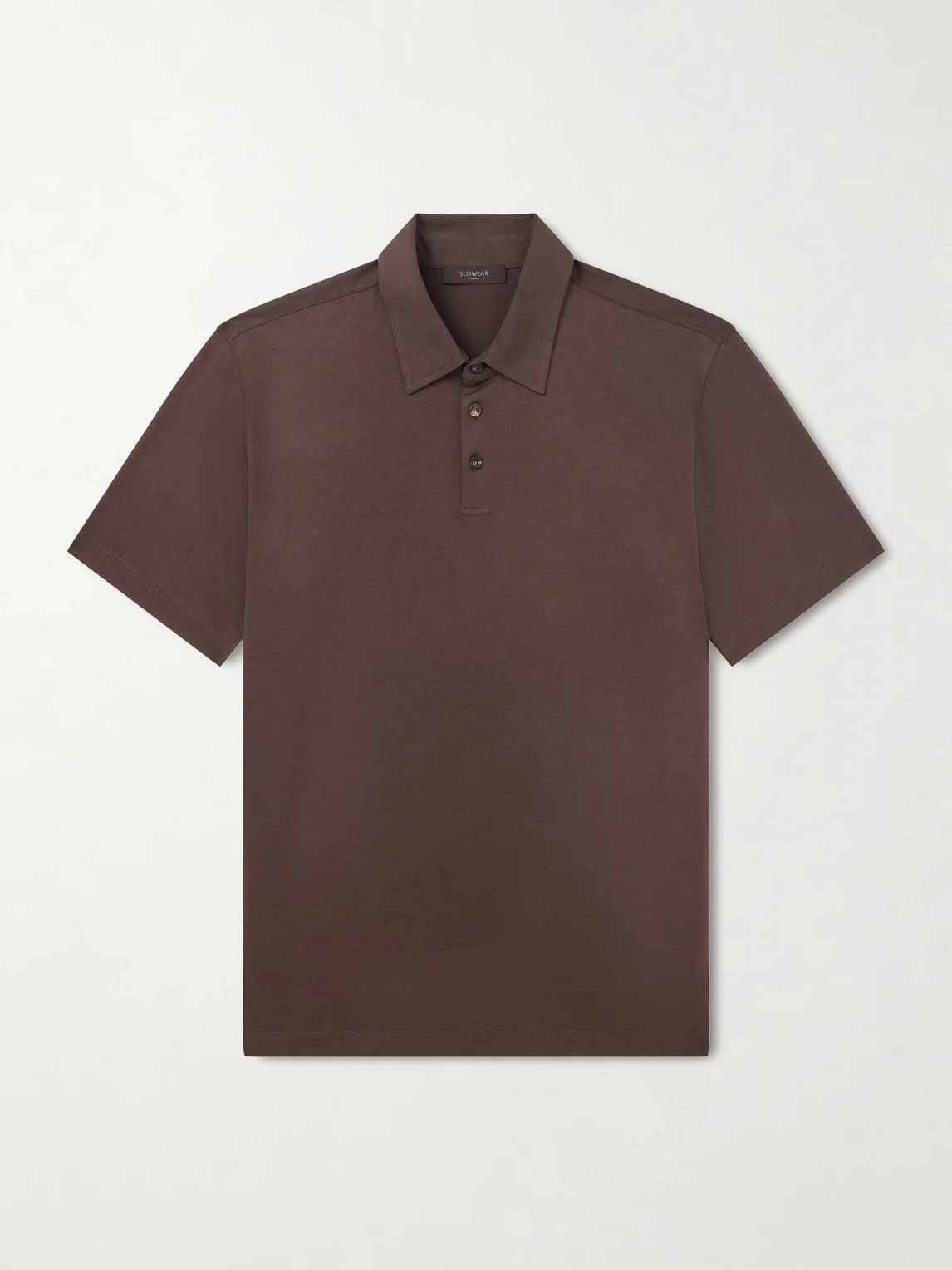 Cotton and Silk-Blend Jersey Polo Shirt - 1