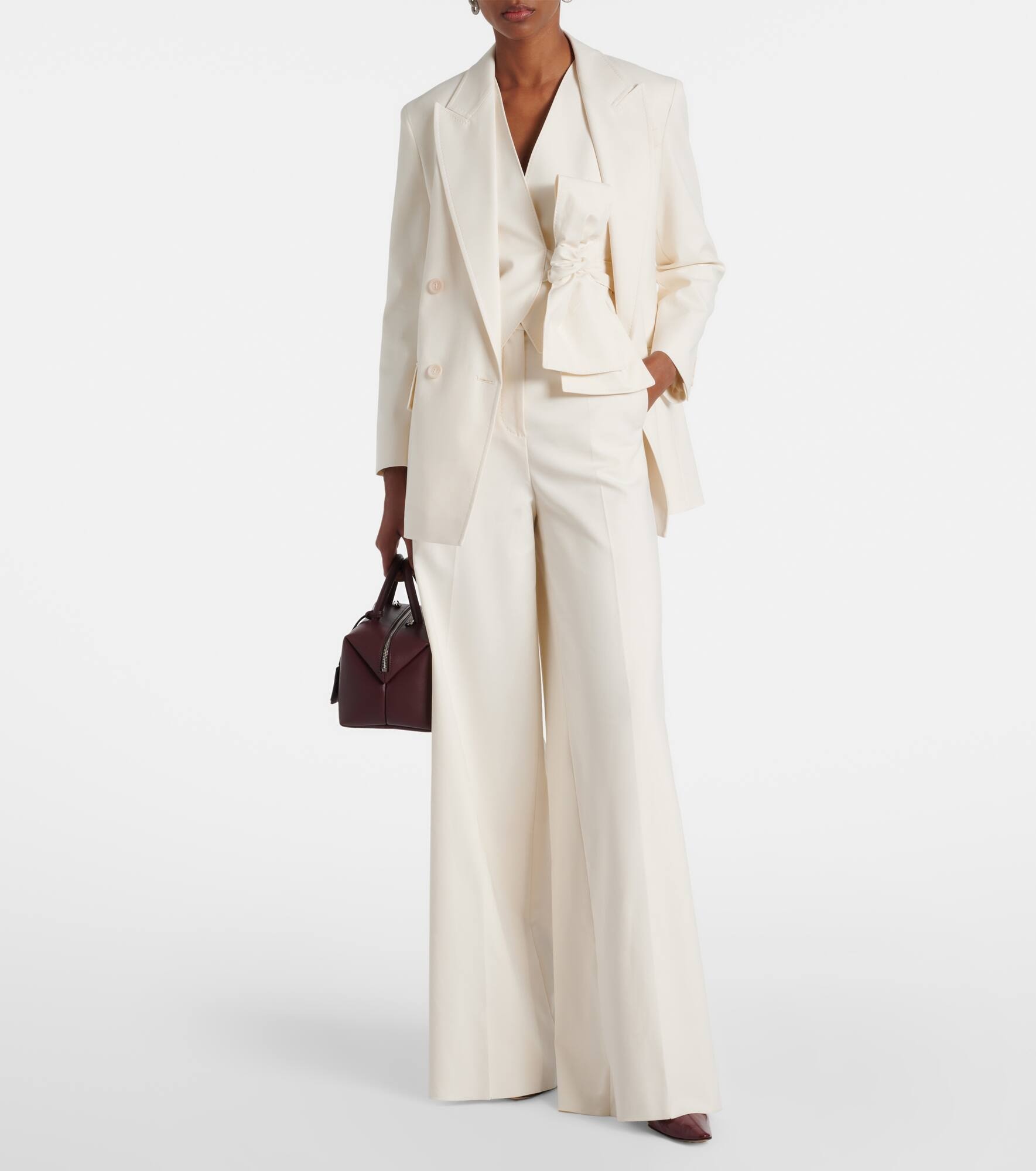 Suez double-breasted cotton-blend blazer - 2