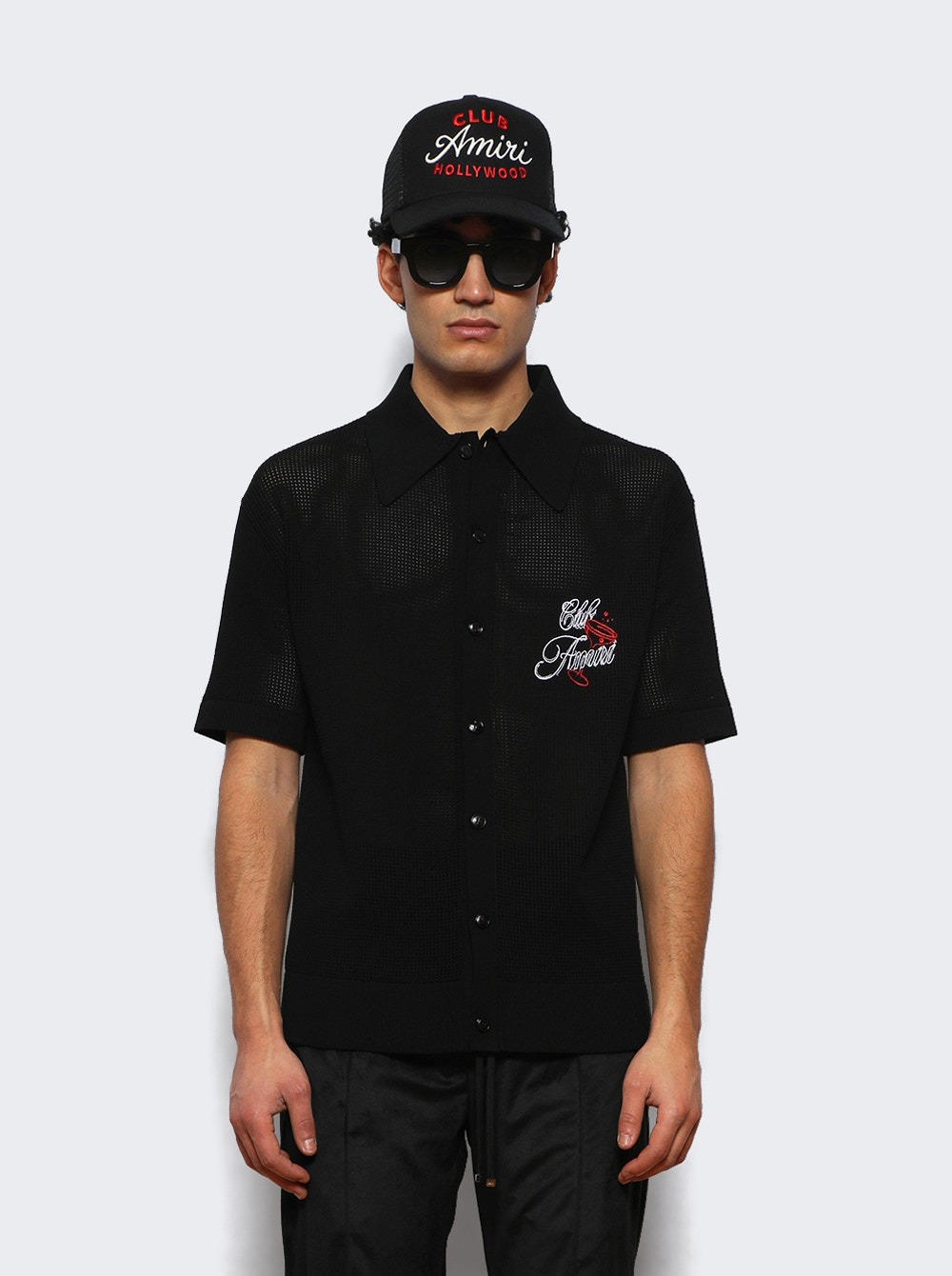 Club Crochet Shirt Black - 2