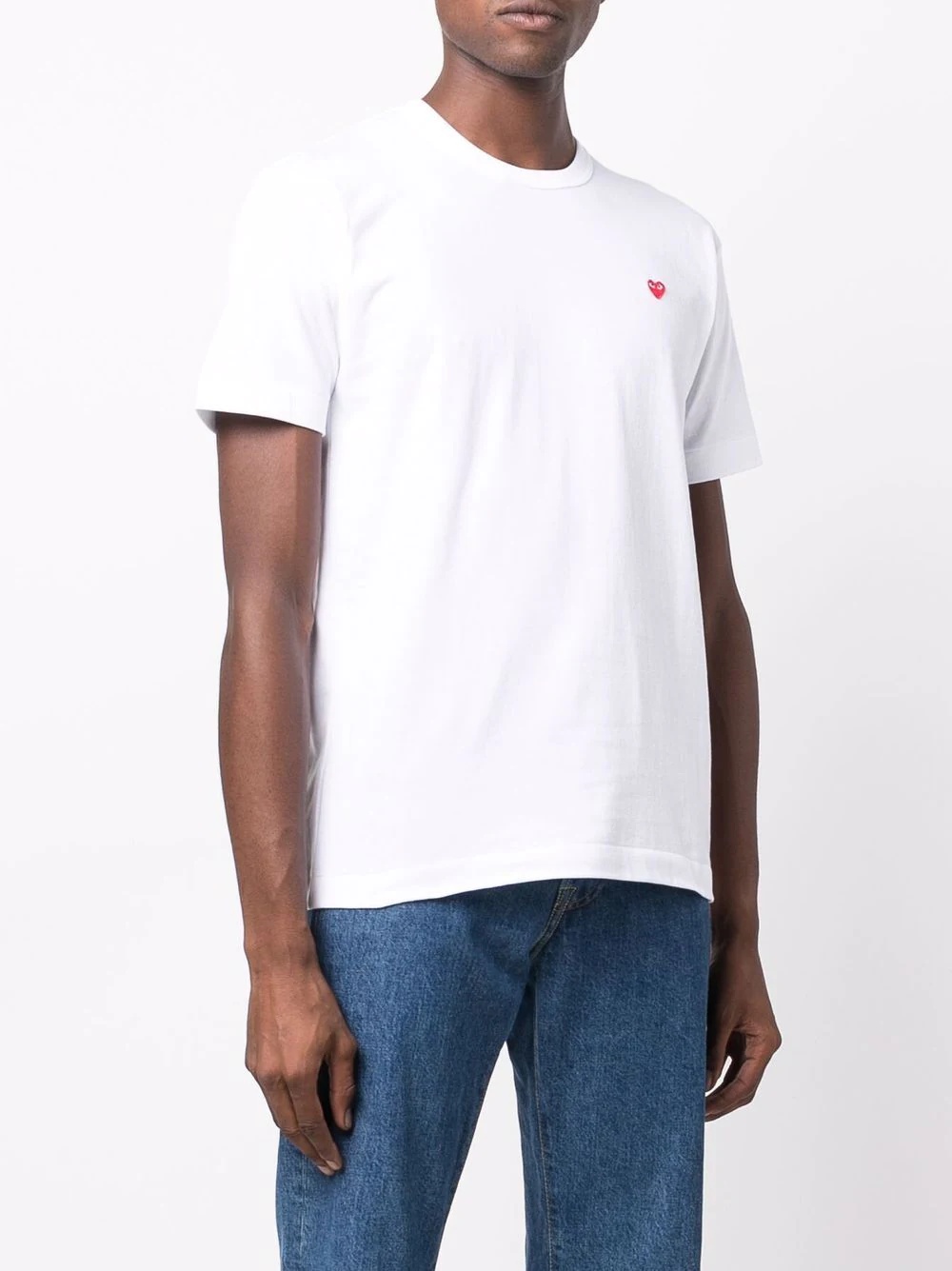 heart logo cotton T-shirt - 3