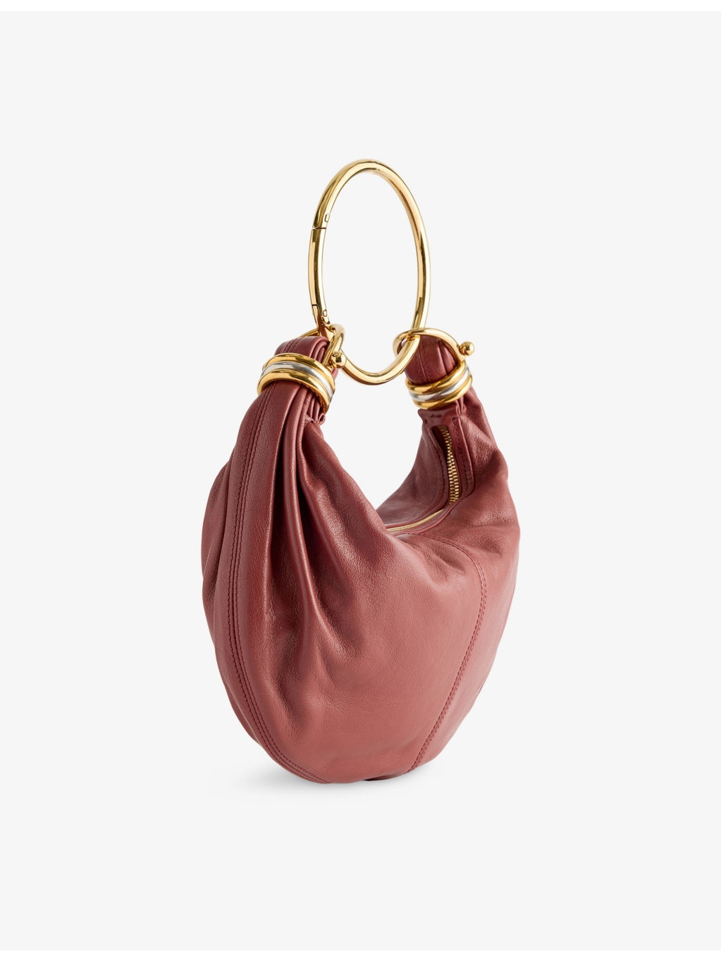 Bracelet Small Leather Hobo Bag - 4
