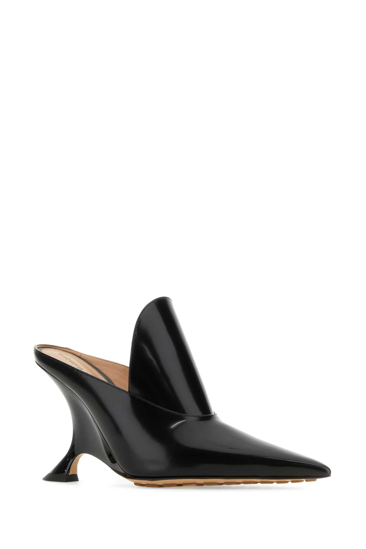 Bottega Veneta Women Black Leather Rocket Mules - 2