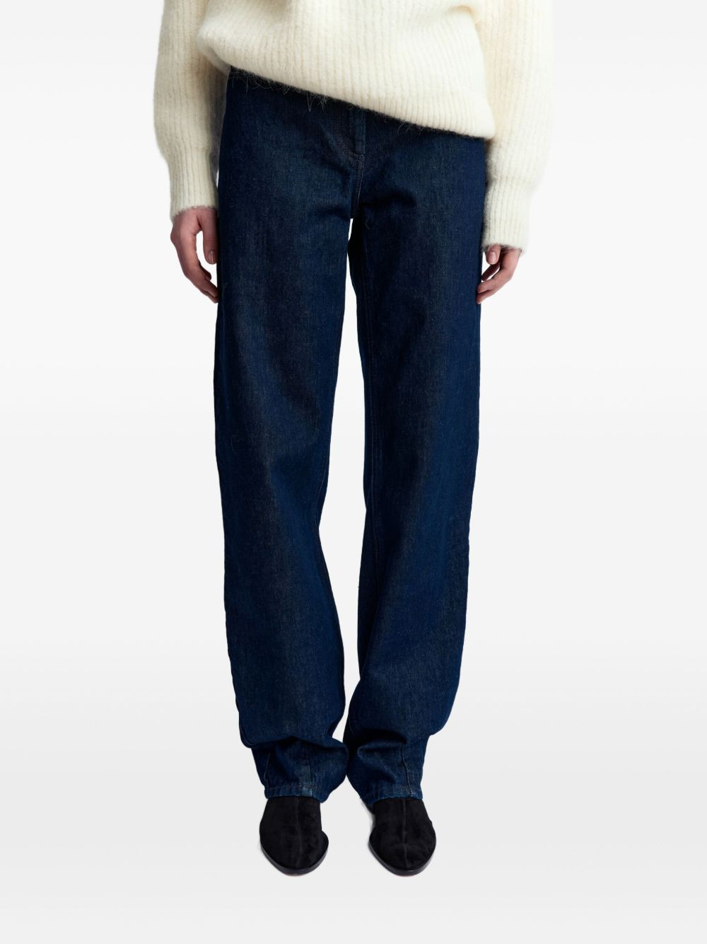 straight-leg cotton jeans - 4