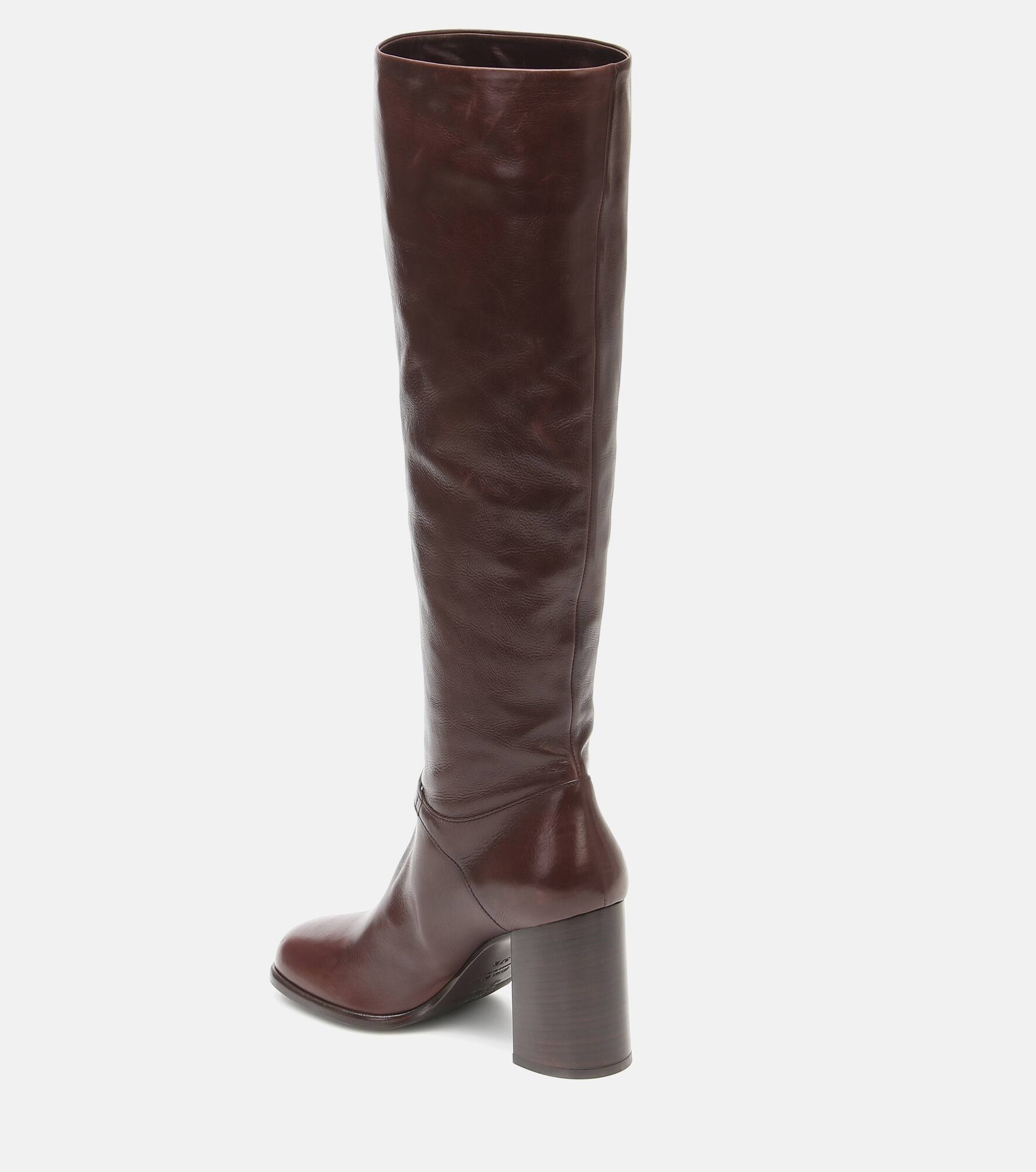 Leather knee-high boots - 3