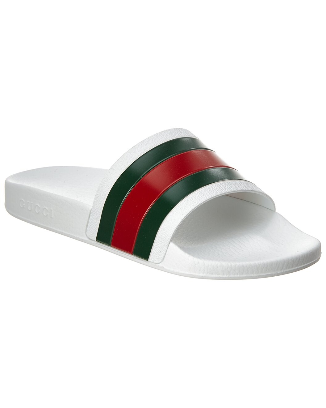 Gucci Web Rubber Slide Sandal - 1