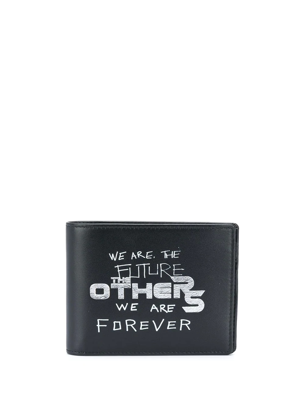 slogan print bi-fold wallet - 1