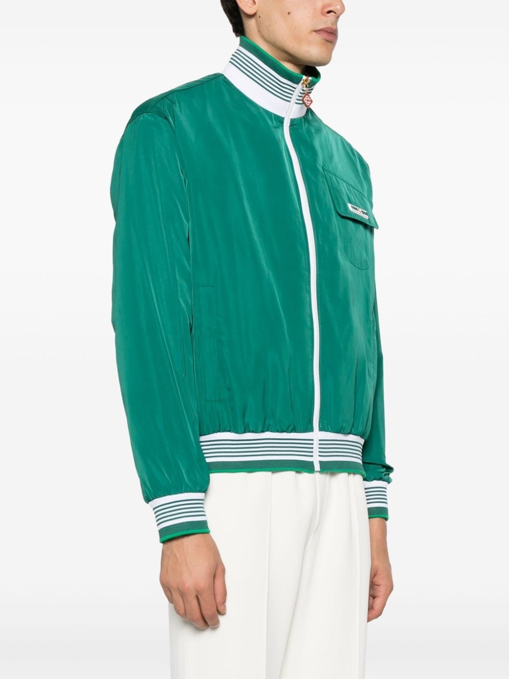 logo-patch track jacket - 3