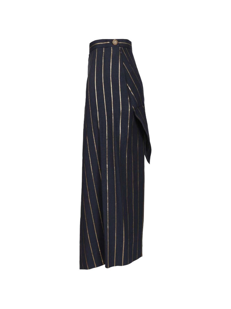 striped button skirt 3
