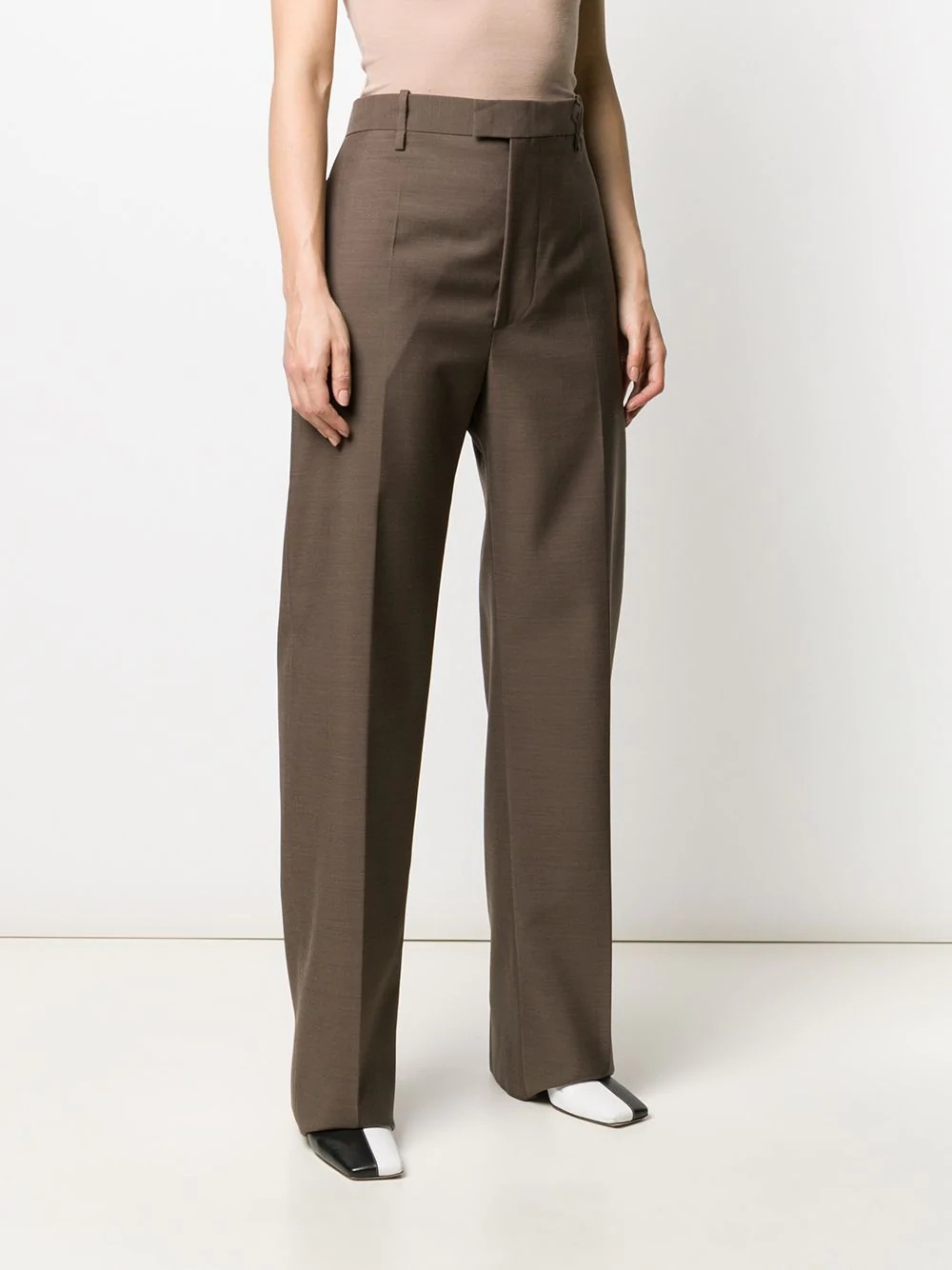 high waisted tailored trousers - 3