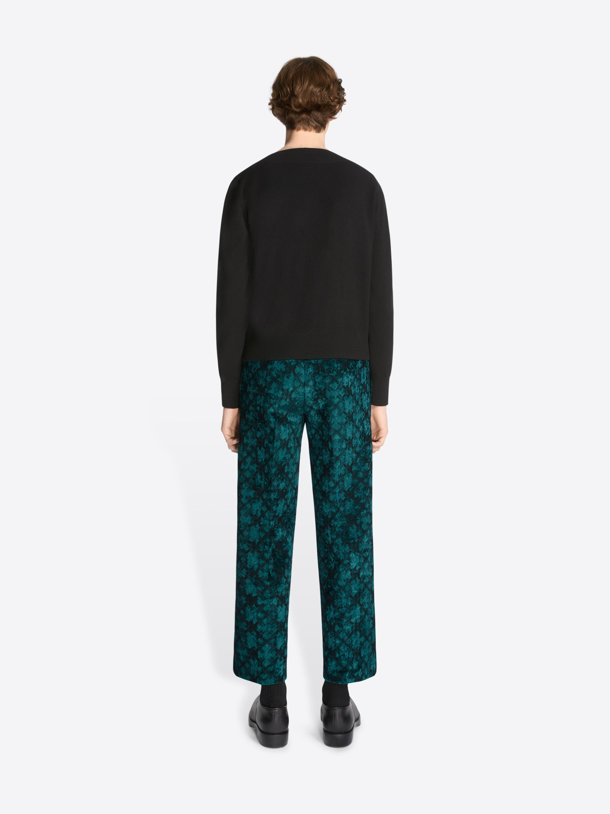 CROPPED JACQUARD PANTS - 4