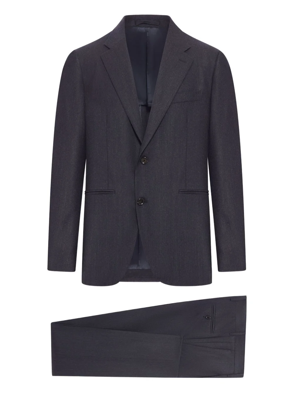 wool single-breasted suit - 1