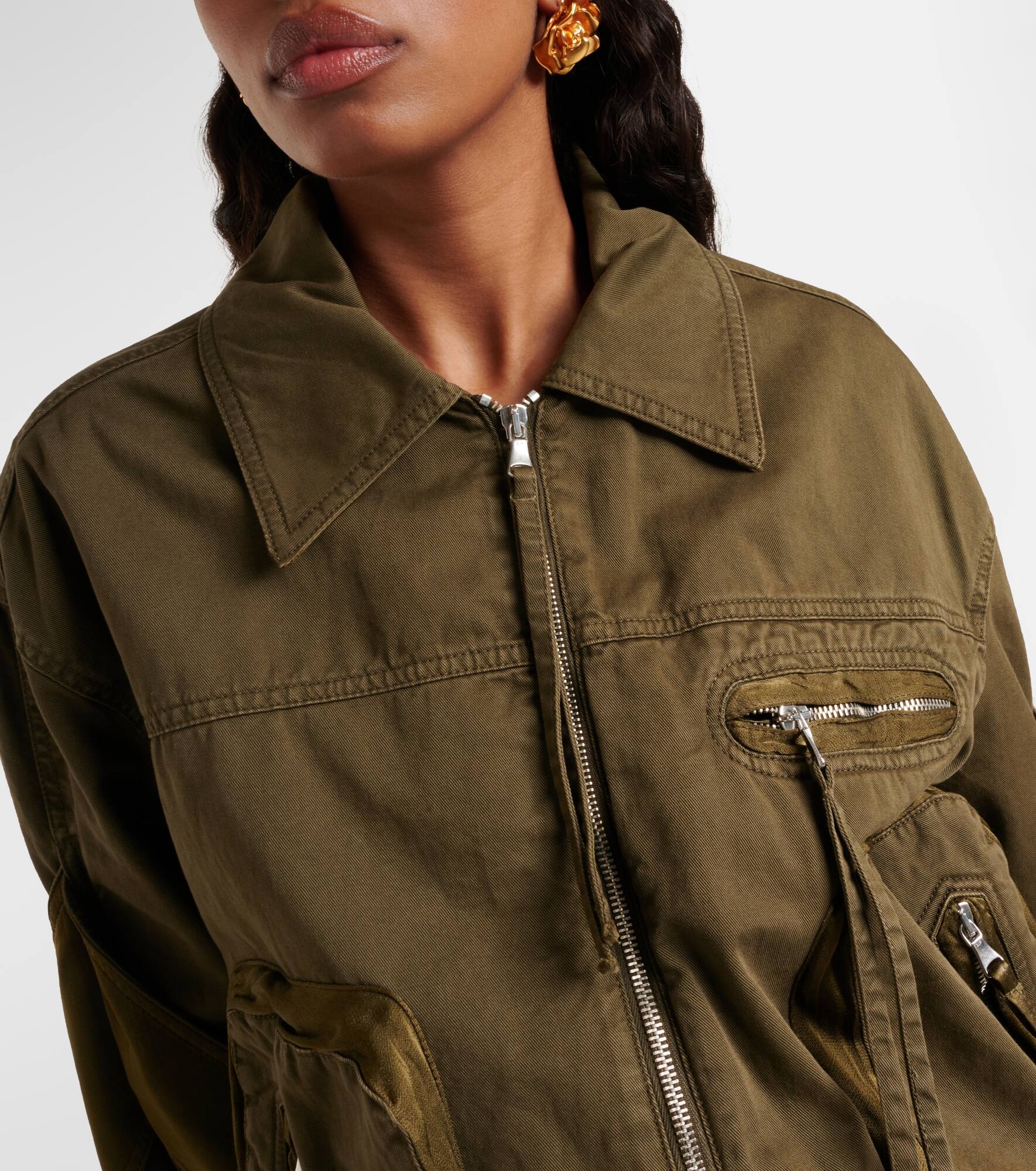 Denim bomber jacket - 4