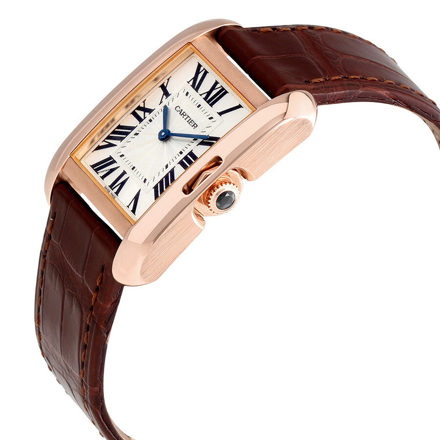 Cartier Tank Anglaise Silvered Flinque Dial Ladies Watch W5310042 - 2