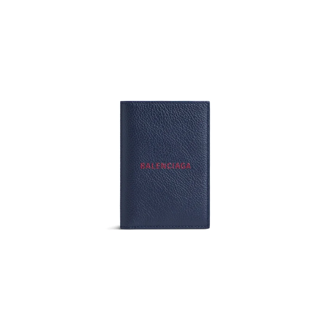 Men's Cash Vertical Bifolded Wallet in Navy/burgundy - 1