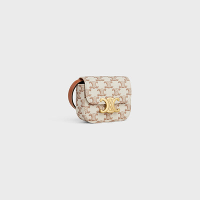 CELINE MINI CLAUDE in TEXTILE WITH TRIOMPHE PRINT AND CALFSKIN outlook