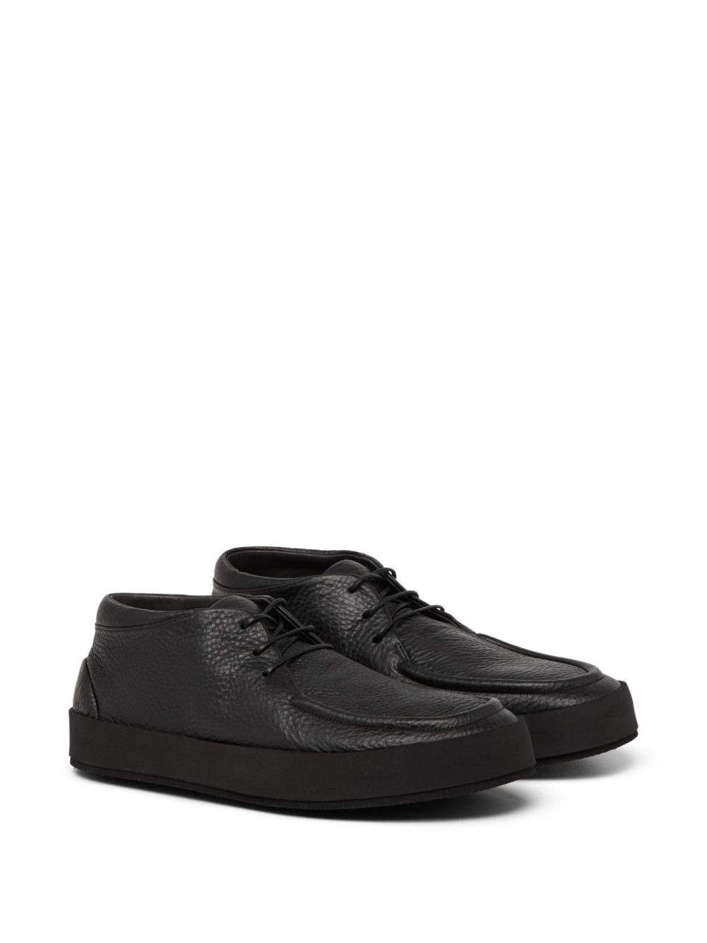 leather lace-up derby shoes - 2