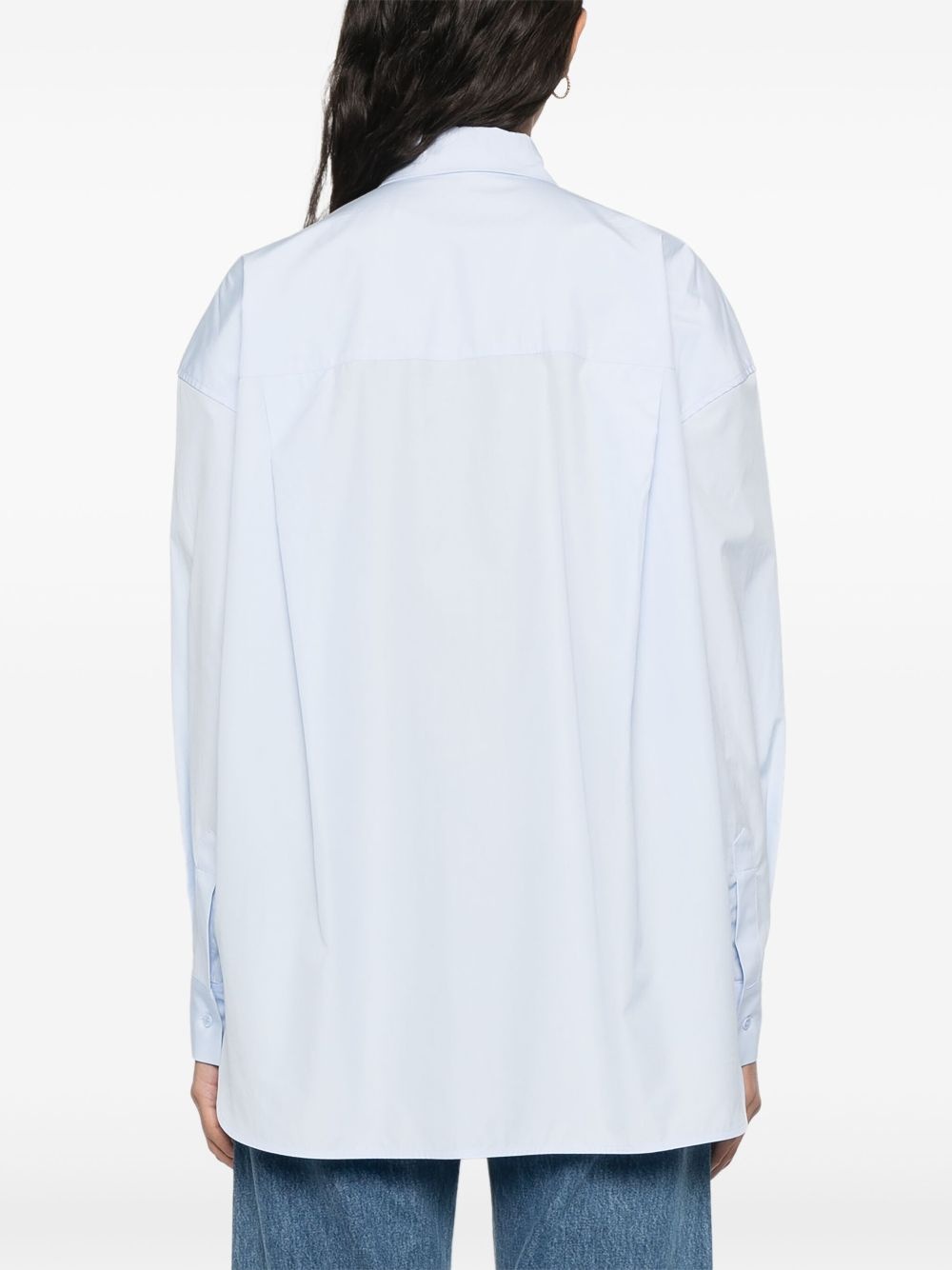 rhinestoned poplin shirt - 4