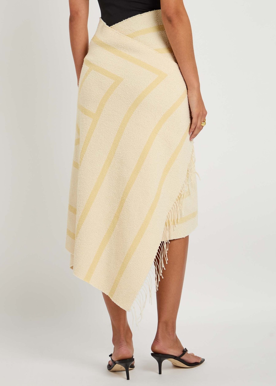 Toteme Monogram-jacquard Cotton-blend Sarong - 3