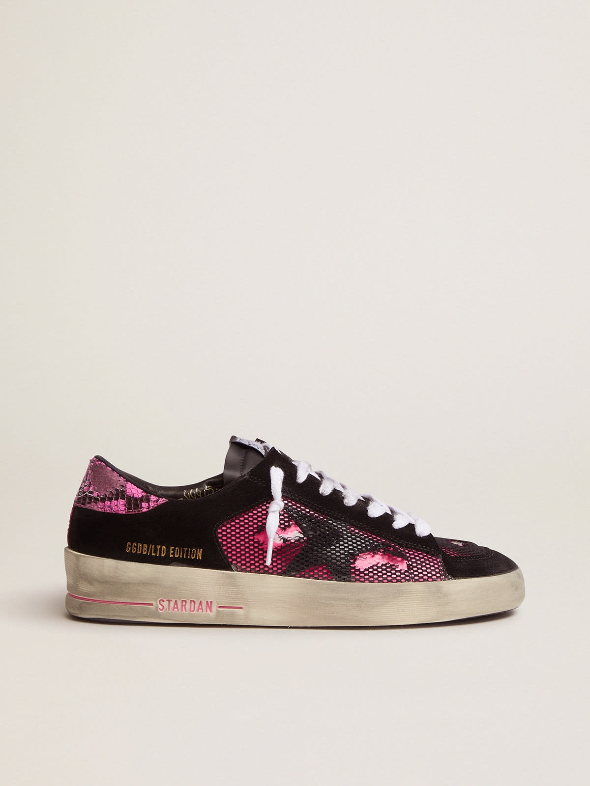 Women’s fuchsia and black Limited Edition LAB Stardan sneakers - 1