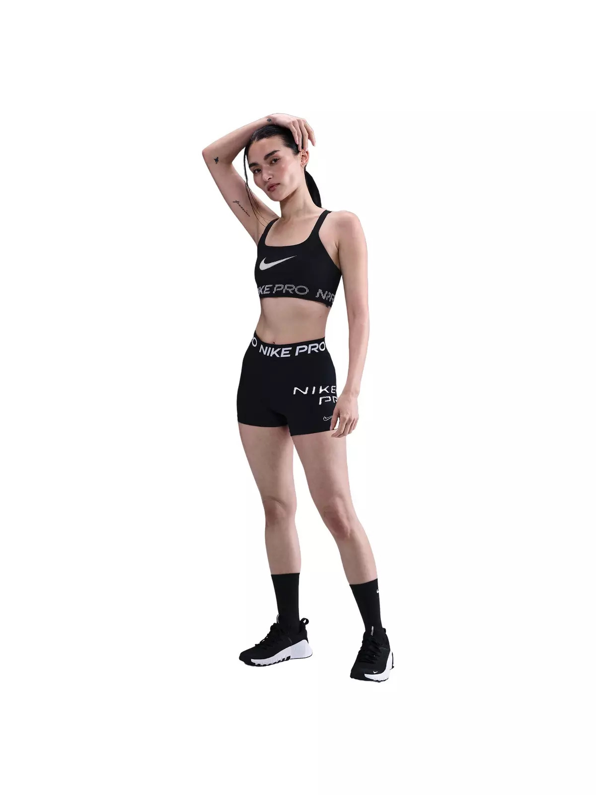 Women's Pro Light-Support Non-Padded Sports Bra -Black - 4