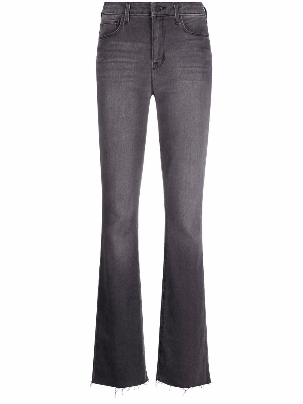 mid-rise flared-leg denim jeans - 1