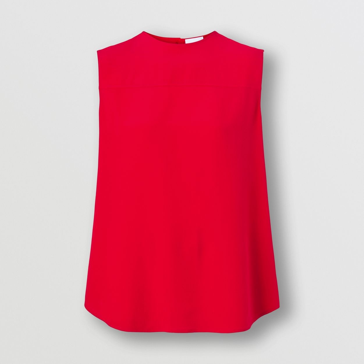 Sleeveless Silk Crepe de Chine Top - 1