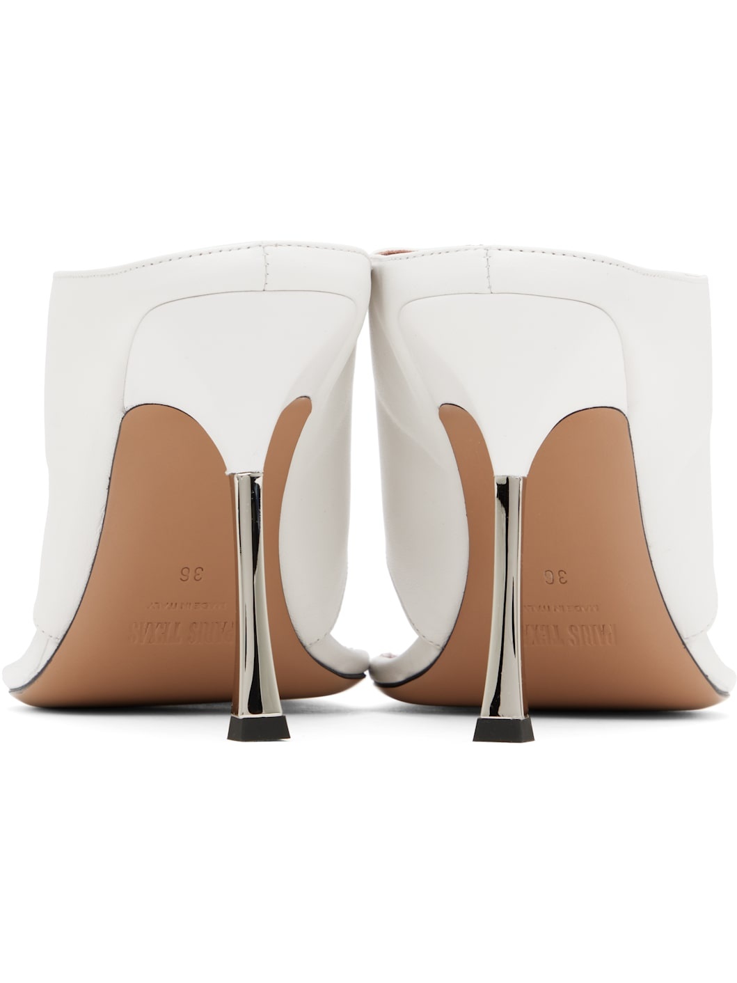 White Lorena Thong 100 Mules - 2