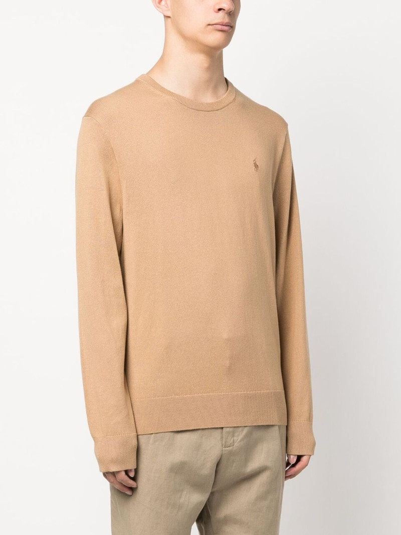 embroidered-logo cotton-cashmere blend jumper 3