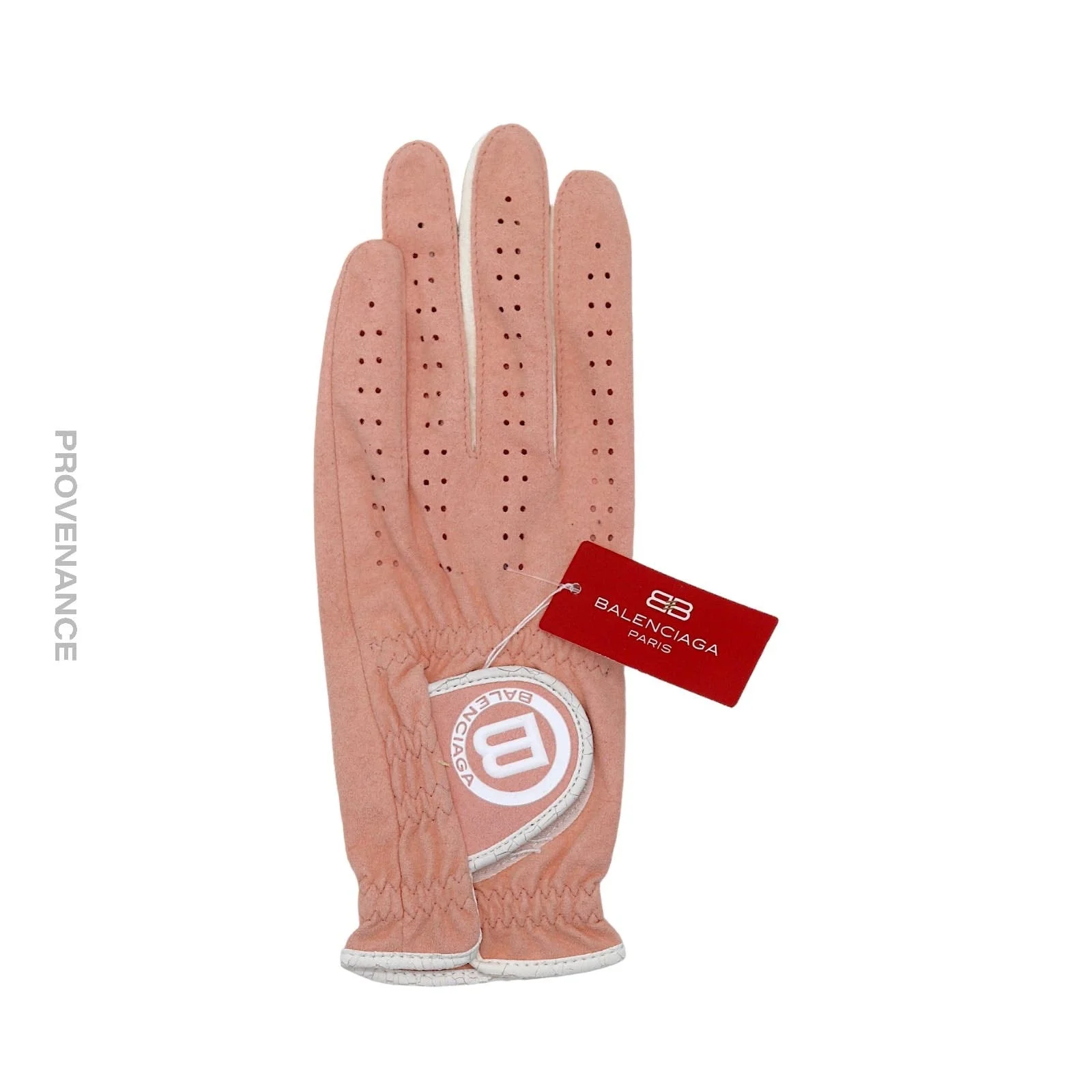 Balenciaga Golf Glove - Pink Suede Leather - 1