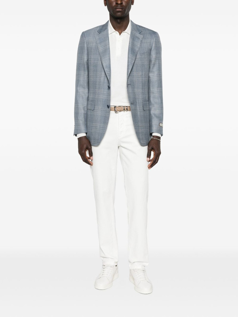 Canali logo-label blazer outlook