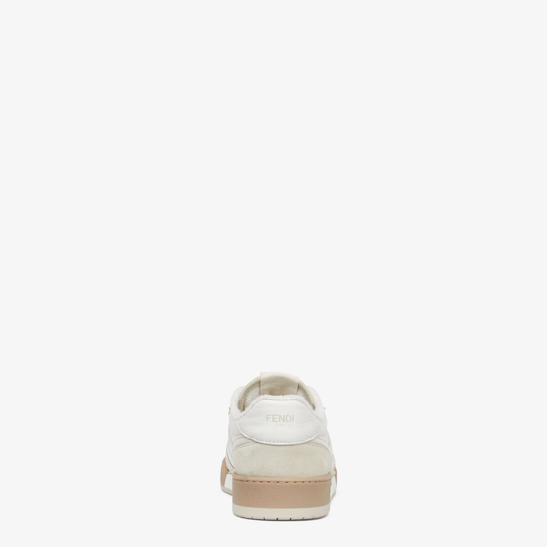 White suede low tops - 3