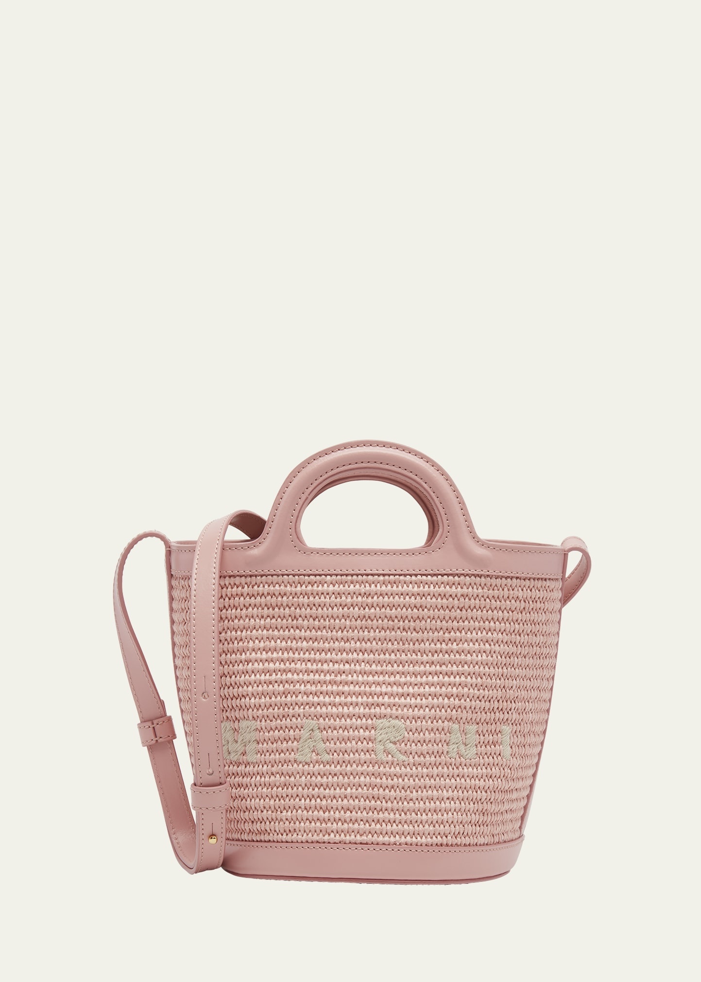 Mini Logo Basket Bucket Tote Bag - 1