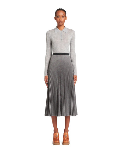 Prada Prince of Wales cloth skirt outlook