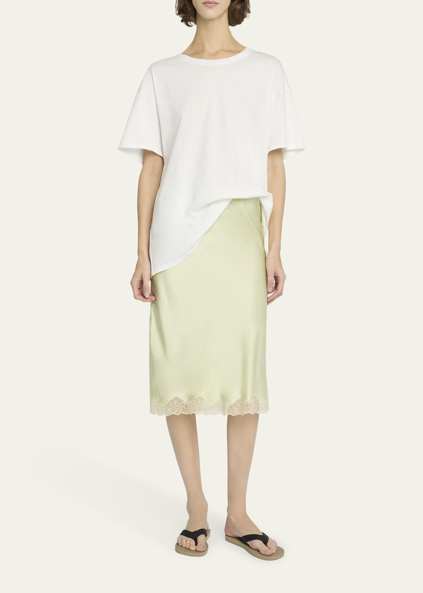 Irene Silk Slip Skirt - 2