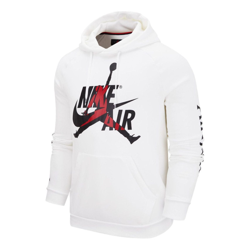 Air Jordan Alphabet Logo Pullover Hooded Fleece 'White' DH9505-101 - 1