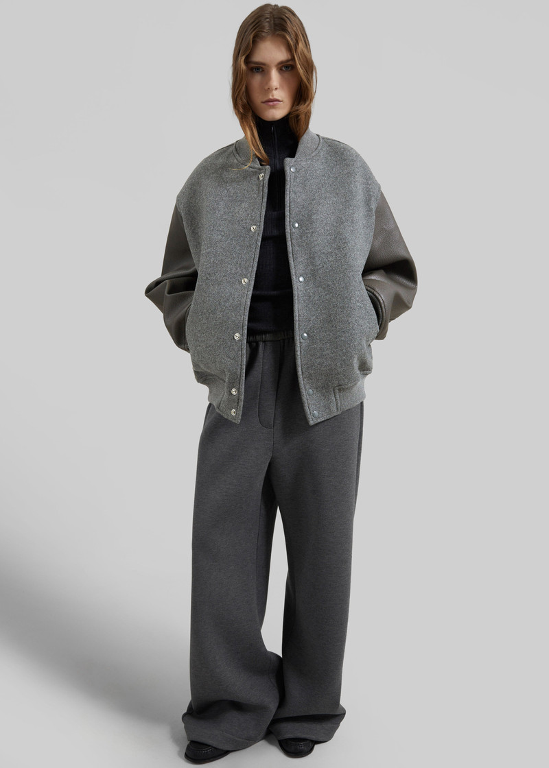 Mirca Neoprene Elastic Pants - Dark Grey 8