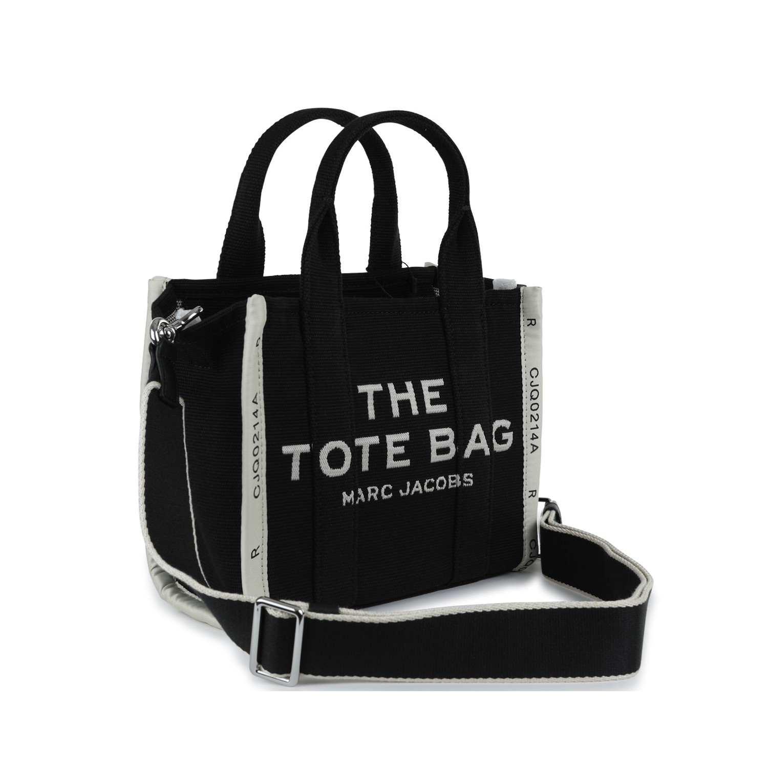 BLACK CANVAS TOTE BAG - 2