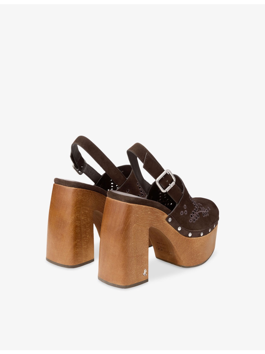 Alida Suede Platform Clogs - 4