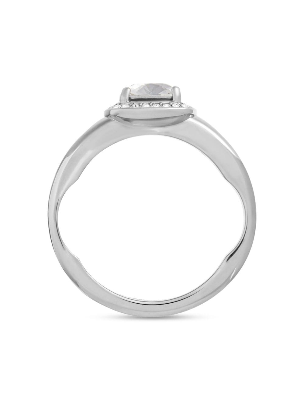 crystal-embellished polished-finish ring - 3