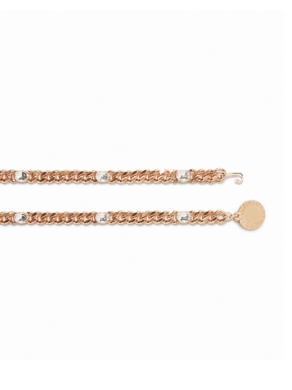 crystal-embellished chain belt - 2