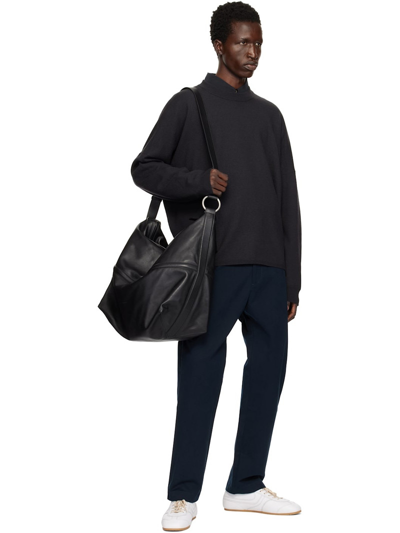 Studio Nicholson Navy Bill Trousers outlook