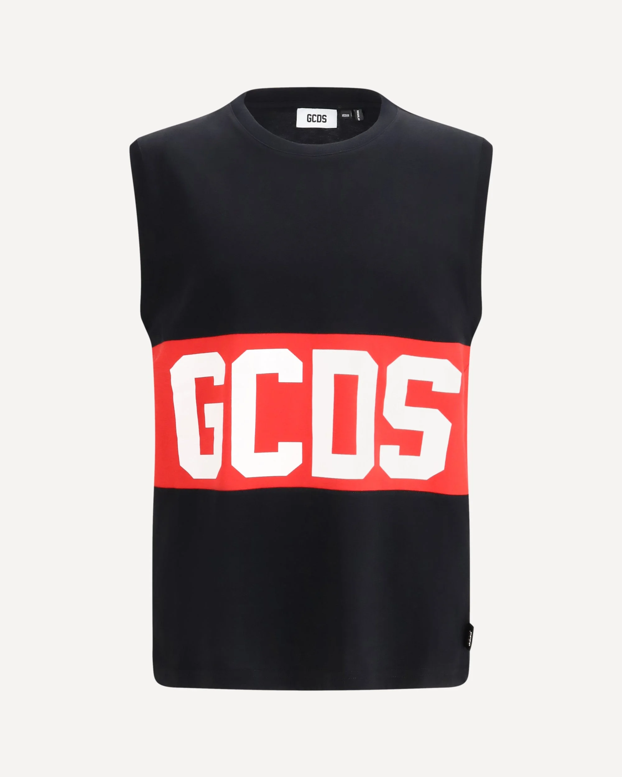 Sleeveless T-shirt with Logo Band - 1
