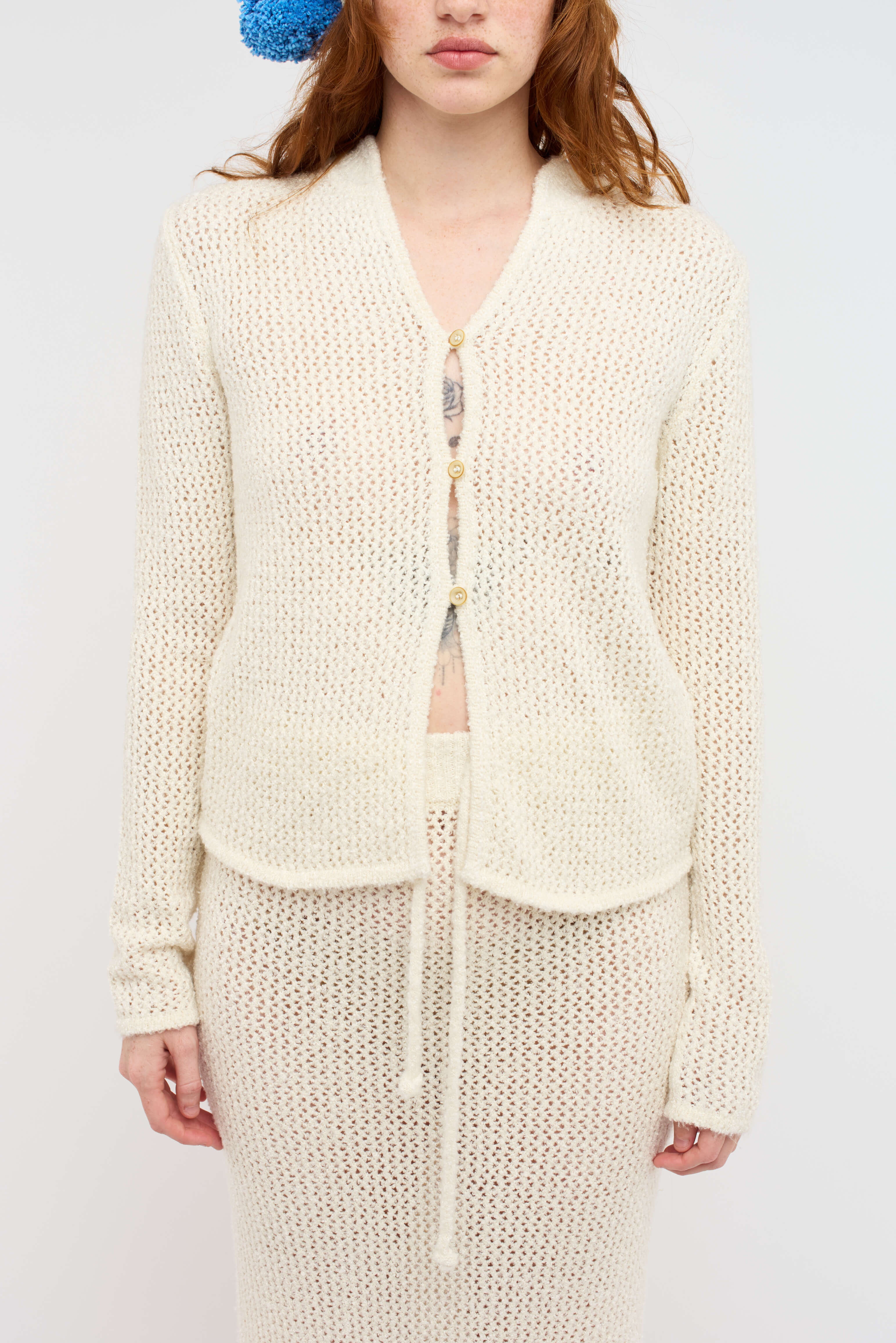 SELERINO NET WOMEN'S CARDIGAN - 4