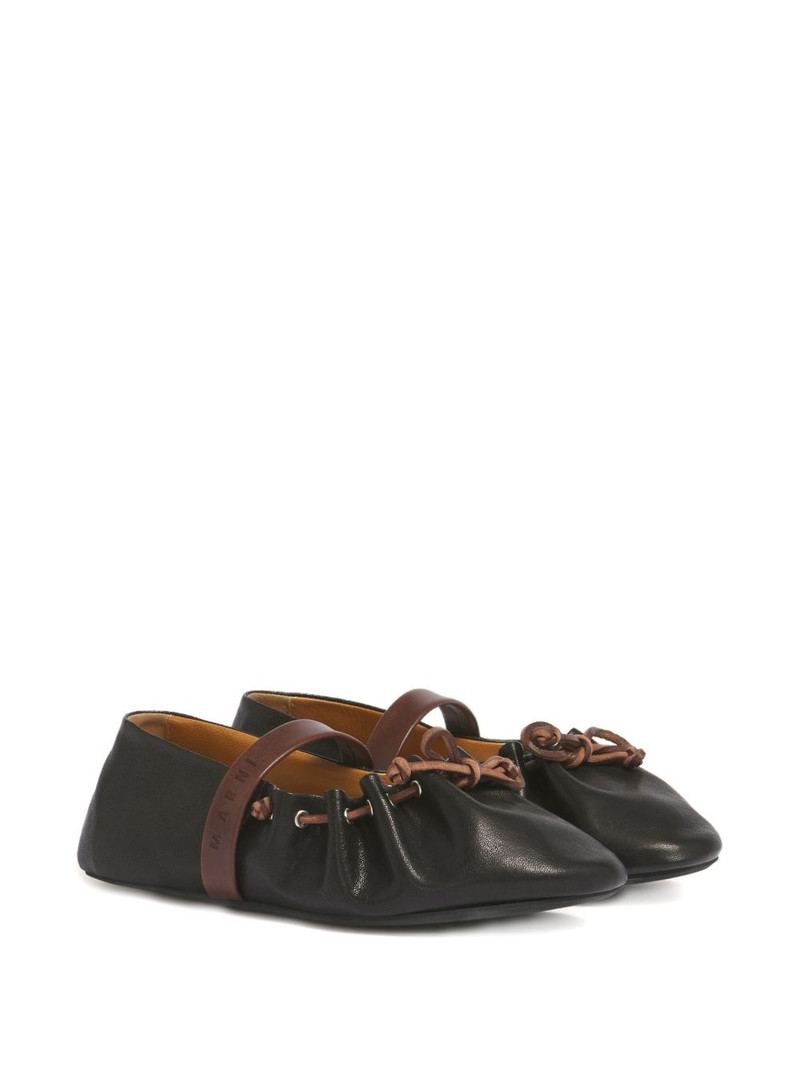 Marni round-toe ballet flats outlook
