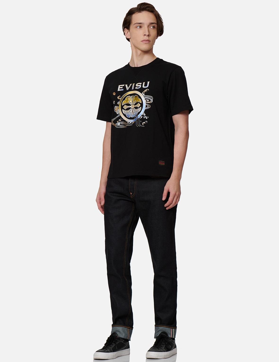 FISHERMAN GODHEAD EMBROIDERY SLIM-FIT JEANS #2010 - 4