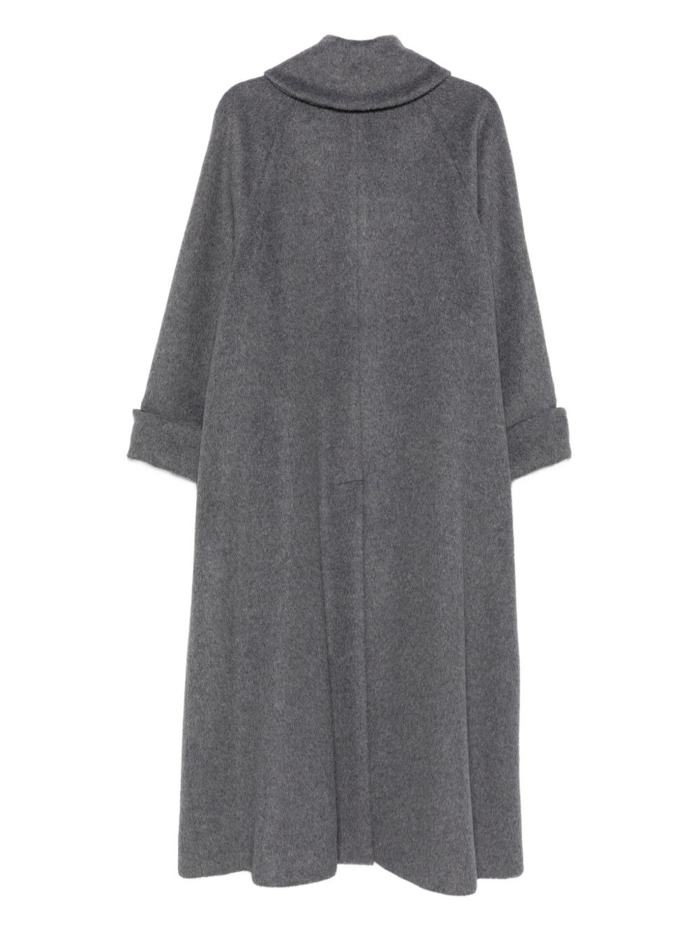 high-neck button coat - 2