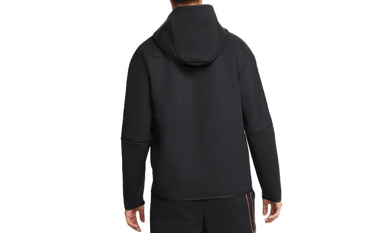 Men's Nike Full-Length Zipper Cardigan Reflective Sports Jacket Black DD4803-010 - 2